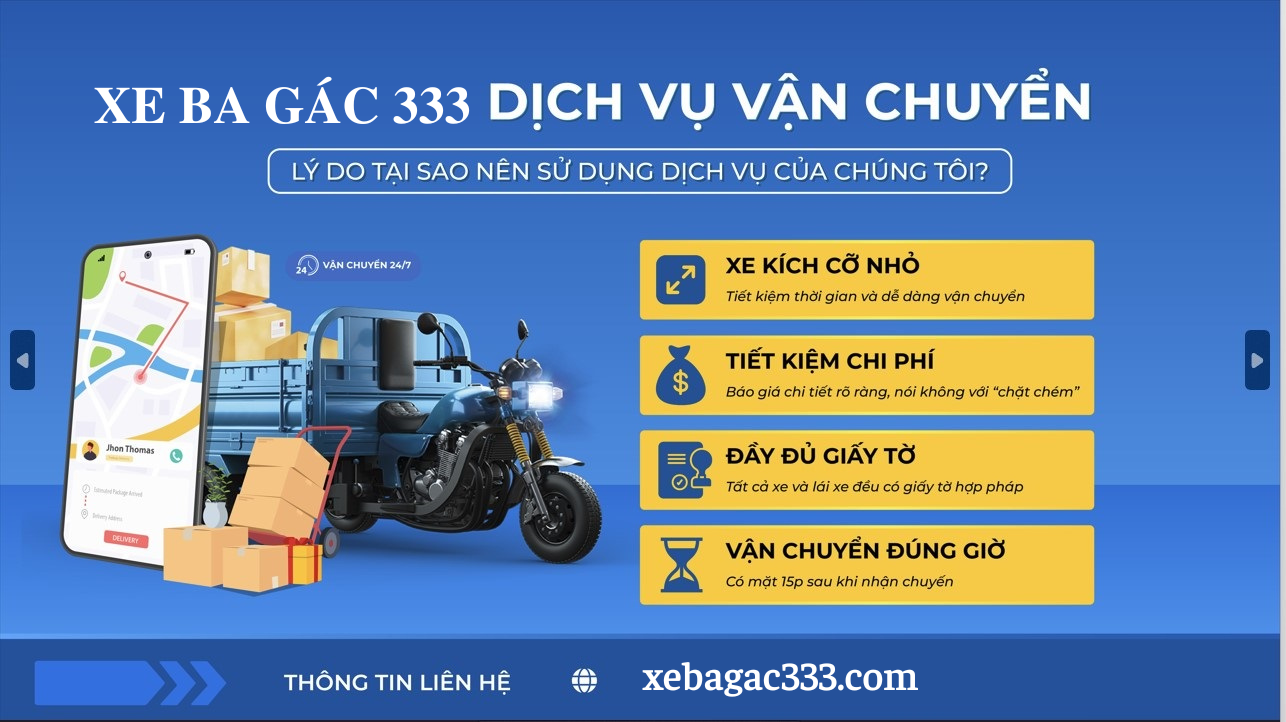 xe ba gác Hà Nội chở hàng thuê giá rẻ nhất